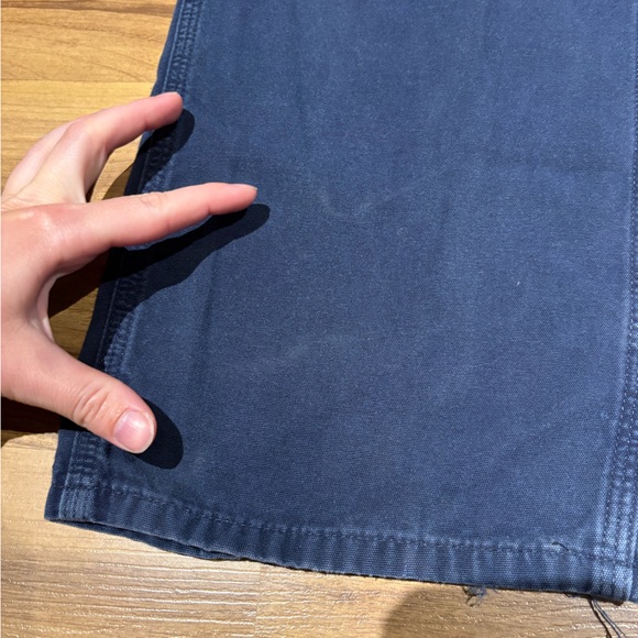 Carhartt B159 Carpenter Pant Loose Fit Navy Blue 38x30 Well Loved - Picture 7 of 13